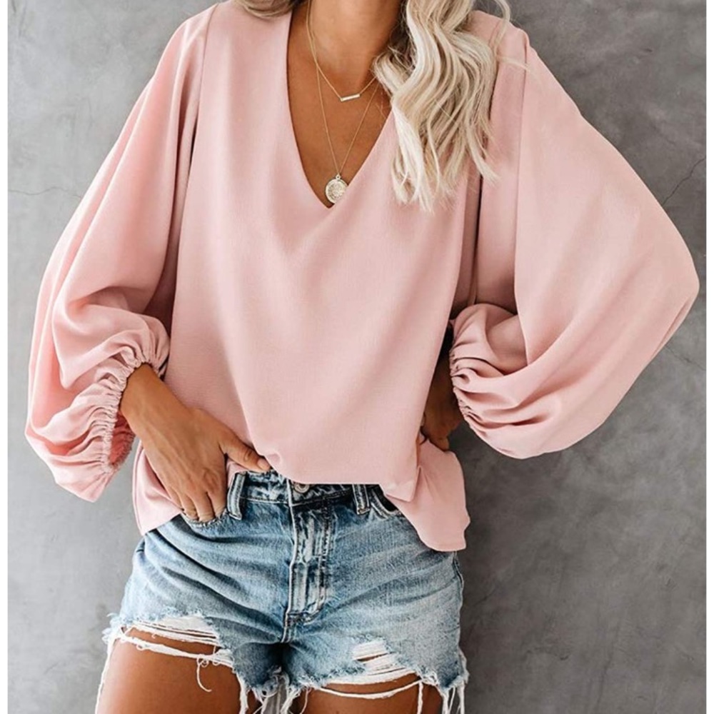 NWT Women’s Boho Chiffon Top Bell Sleeve